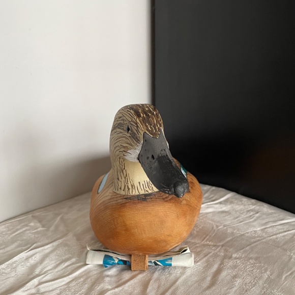 WOOD DECOY AKA '' SMOKEY'' made by Quebec artist - Picture 3 of 7